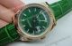 replica Rolex day-date green face green leather strap watch (4)_th.jpg